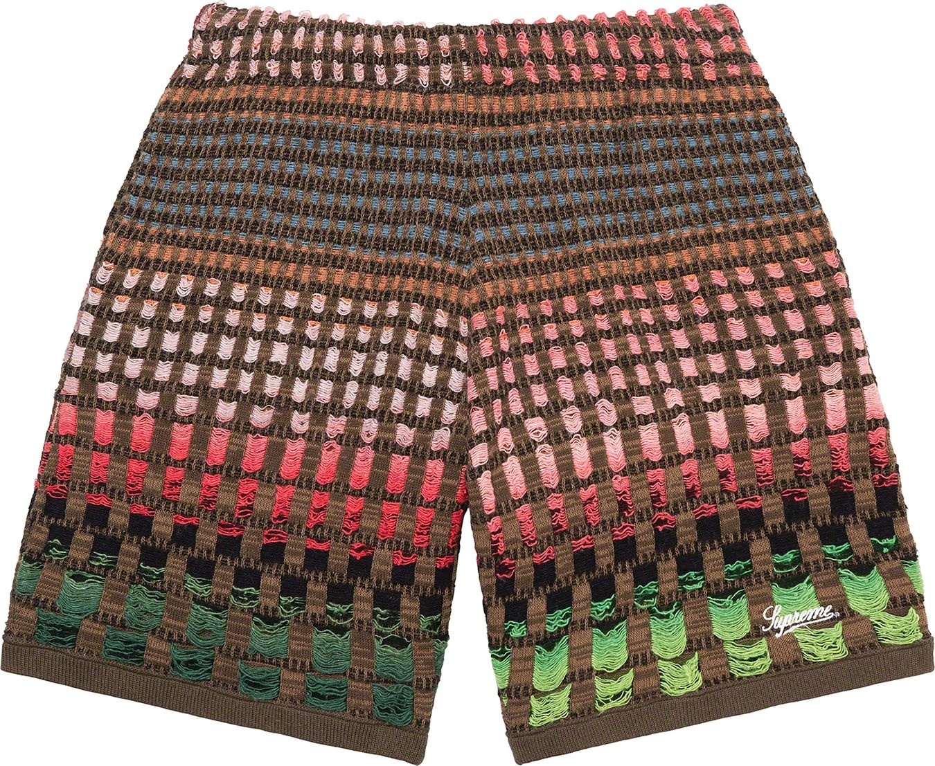 Gradient Grid Knit Short view 2